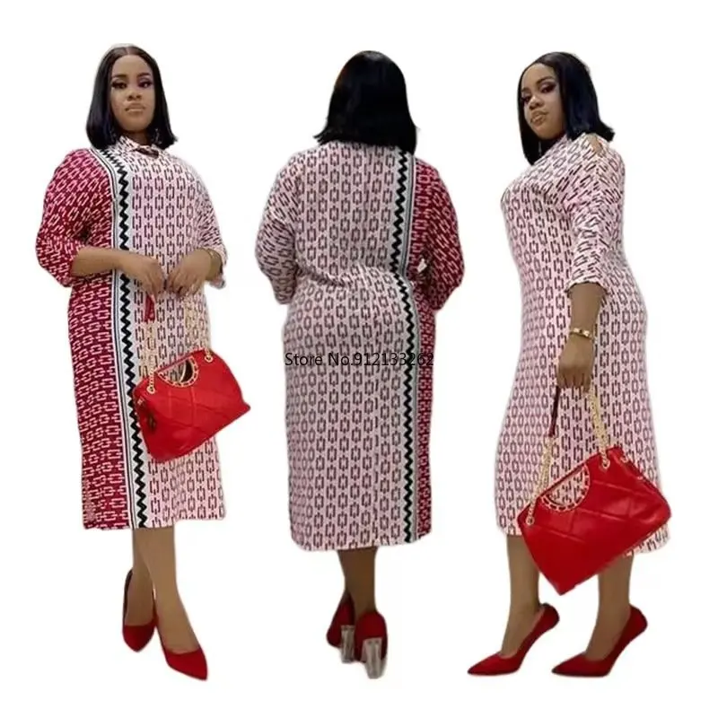 XL-4XL African Dresses for Women Autumn African Women O-neck Polyester Printing Knee-length Dress African Clothes
XL-4XL African Dresses for Women Autumn African Women O-neck Polyester Printing Knee-length Dress African Clothes