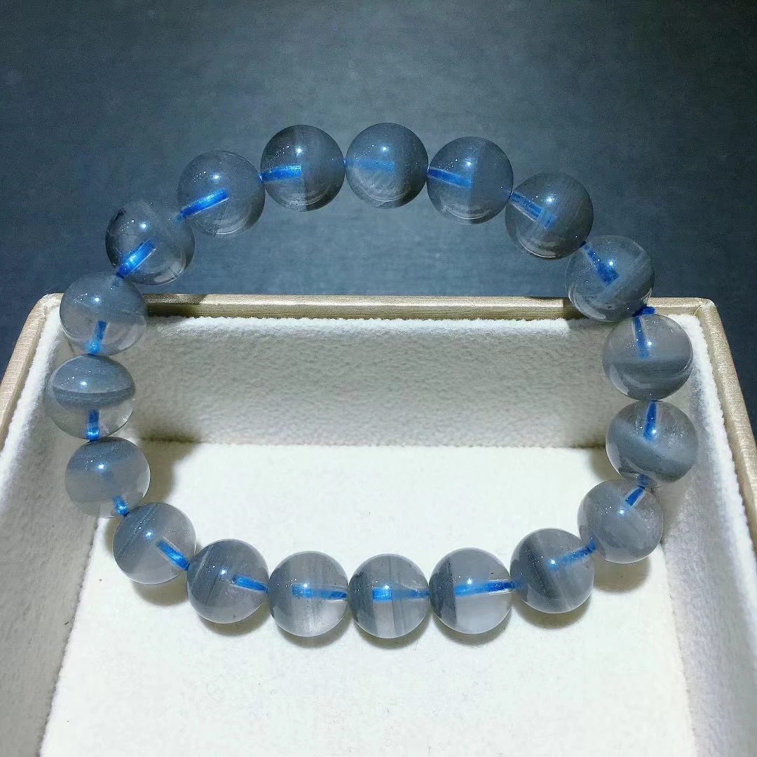 10.1mm Natural Blue Phantom Clear Round Beads Bracelet Size Blue Phantom Crystal Garden Fashion Women Men AAAAAA
10.1mm Natural Blue Phantom Clear Round Beads Bracelet Size Blue Phantom Crystal Garden Fashion Women Men AAAAAA