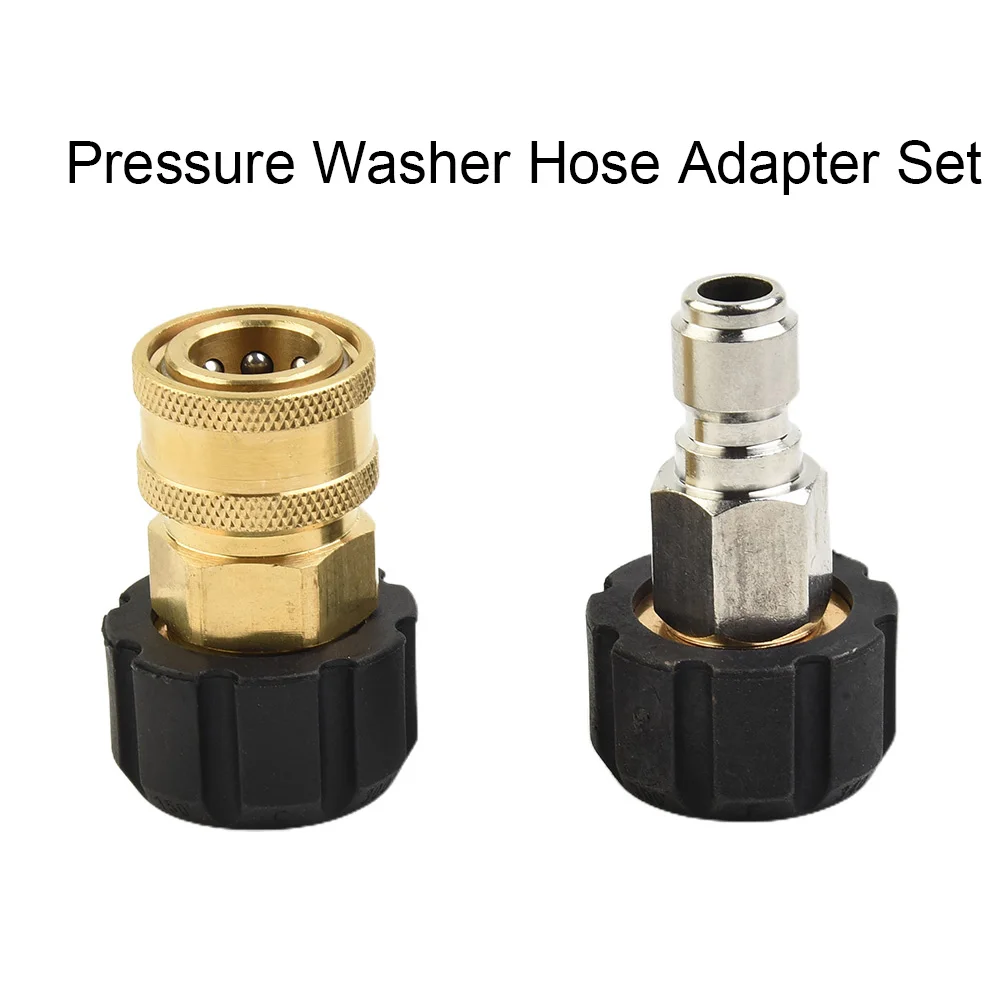 Pressure Washer Hose Adapter Set M22 To 3/8 Quick Connect 5000 PSI Power Washer Quick Connect Kit
Pressure Washer Hose Adapter Set M22 To 3/8 Quick Connect 5000 PSI Power Washer Quick Connect Kit