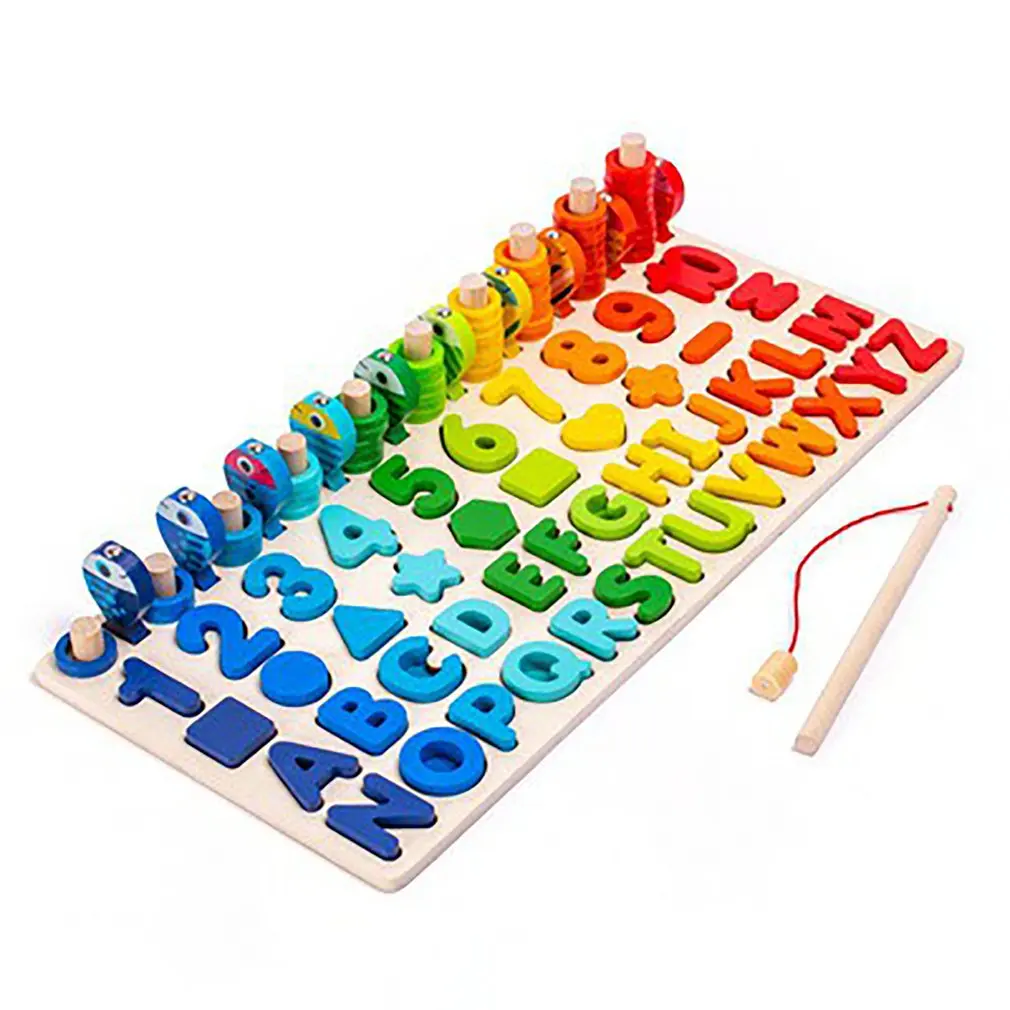 Montessori Educational Wooden Toys Children Busy Board Math Fishing Children's Wooden Preschool Toy Counting Geometry
Montessori Educational Wooden Toys Children Busy Board Math Fishing Children's Wooden Preschool Toy Counting Geometry
