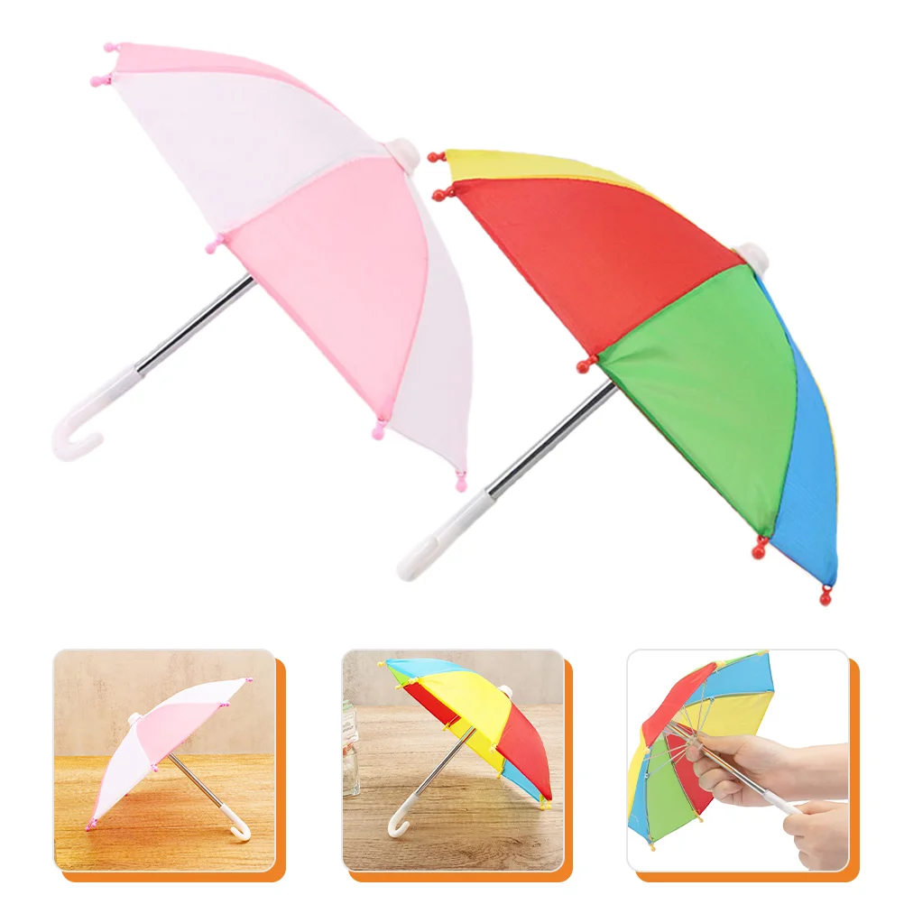 2 Pcs Umbrellas Rain Kids Tiny Umbrella Mini House Accessories Mini Umbrella Photo Prop Miniature Parasol Mini Rainbow Umbrella 
2 Pcs Umbrellas Rain Kids Tiny Umbrella Mini House Accessories Mini Umbrella Photo Prop Miniature Parasol Mini Rainbow Umbrella
