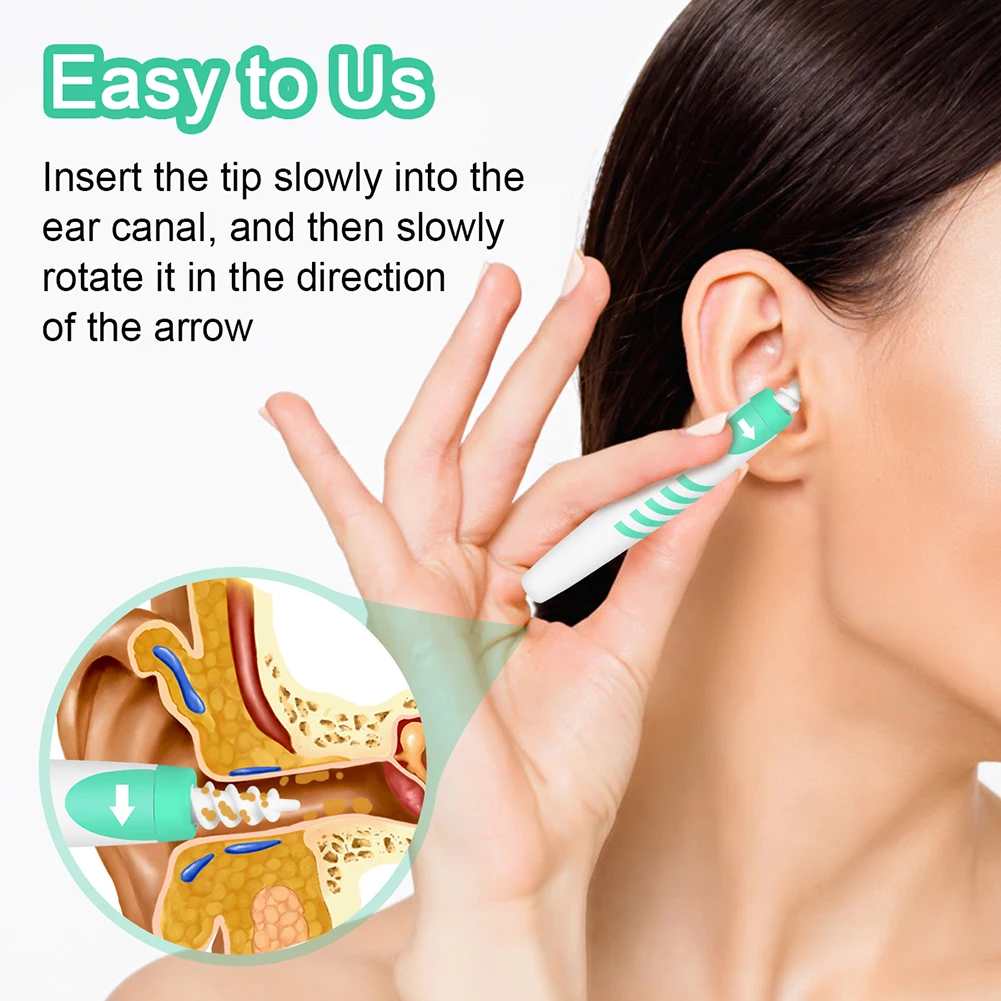 Silicone Safe Ear Cleaning Kit with Replaceable Heads Ear Wax Removal Tools Gouache Scraper For Face Massage
Silicone Safe Ear Cleaning Kit with Replaceable Heads Ear Wax Removal Tools Gouache Scraper For Face Massage