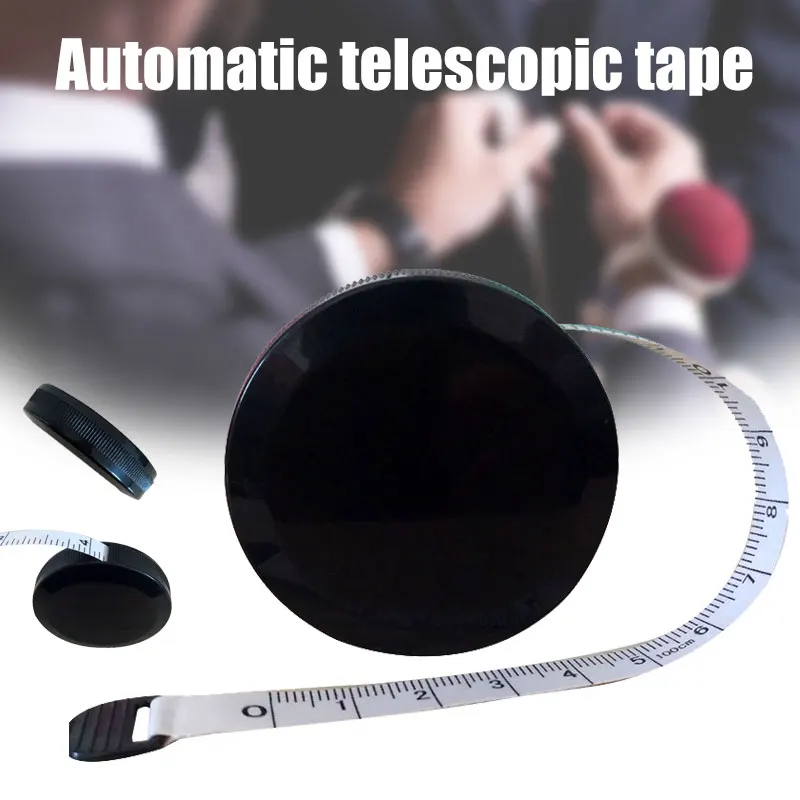 Black Automatic Retractable Ruler Tape Measure Sewing Cloth Dieting Tailor 1.5m Mini Telescopic Waist Measure Tailor's Tape
Black Automatic Retractable Ruler Tape Measure Sewing Cloth Dieting Tailor 1.5m Mini Telescopic Waist Measure Tailor's Tape