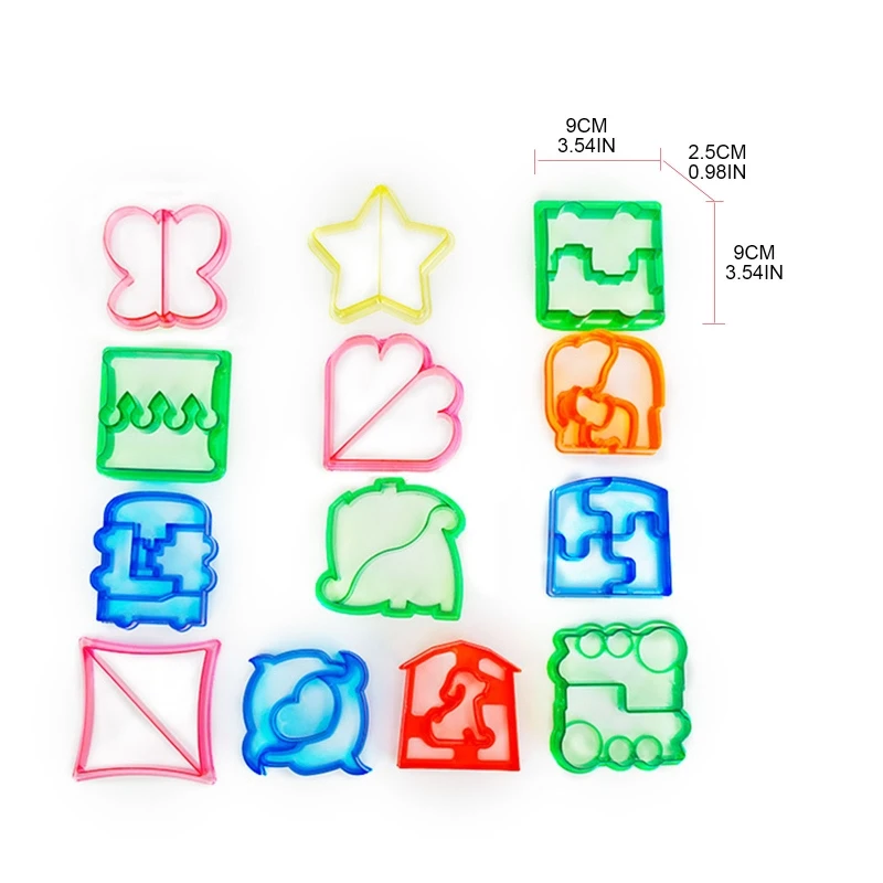 13pcs Kitchen Breakfast Sandwich Mold Bread Biscuit Embosser Cake Tool DIY Making Mold Household Making Accessories
13pcs Kitchen Breakfast Sandwich Mold Bread Biscuit Embosser Cake Tool DIY Making Mold Household Making Accessories