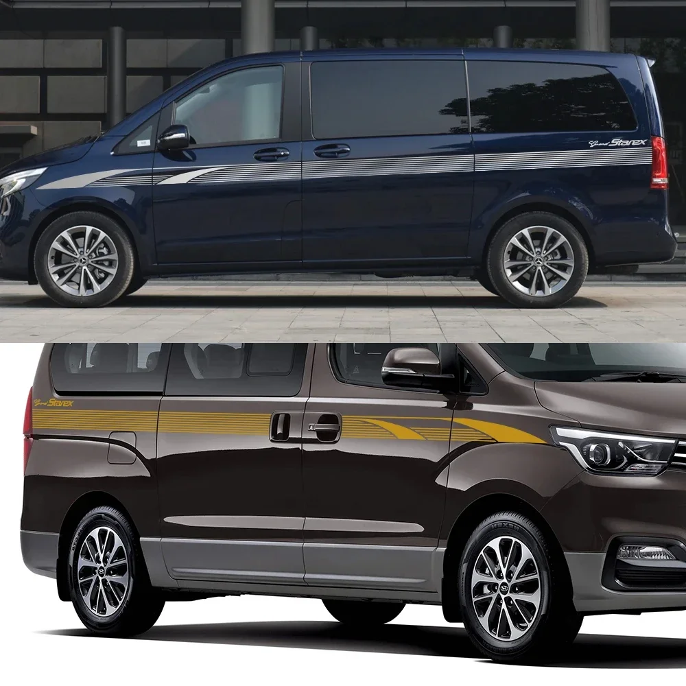 Наклейки С фургоном для Hyundai Grand Starex H1 Royale H200 H300 A1 графика автомобиля линия талии