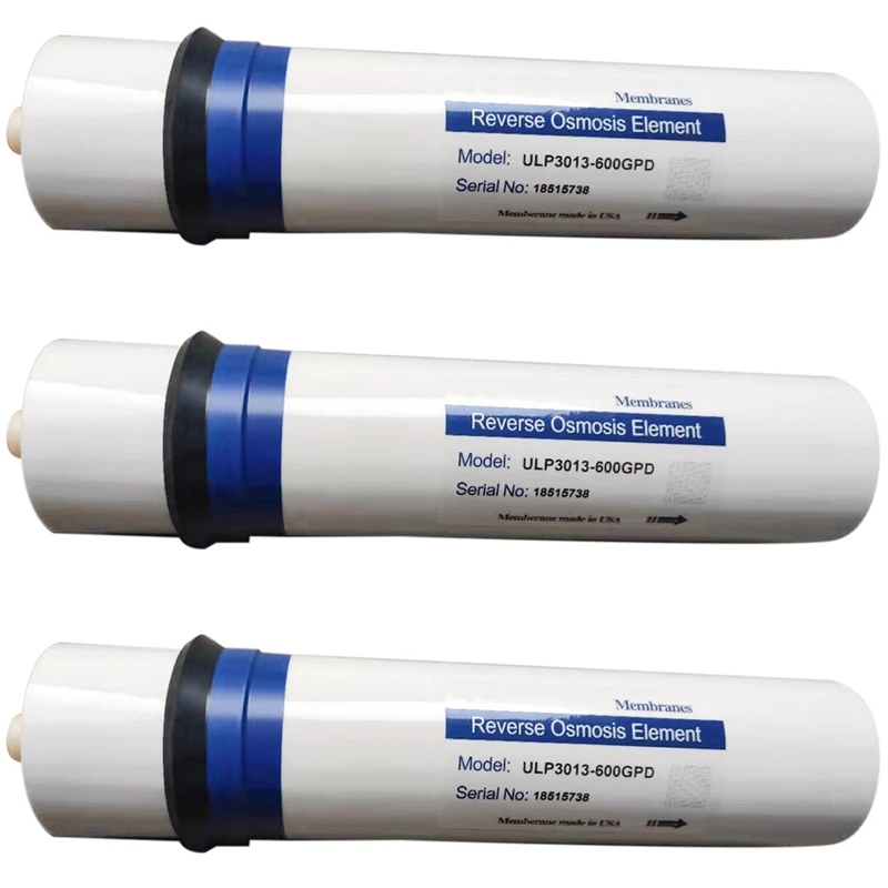 3X 600 Gpd Osmosis Inversa Filter Reverse Osmosis RO Membranes Elements ULP3013-600 Water Filter Cartridge
3X 600 Gpd Osmosis Inversa Filter Reverse Osmosis RO Membranes Elements ULP3013-600 Water Filter Cartridge
