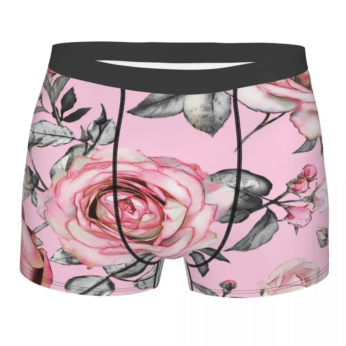 Men's Panties Underpants Boxers Underwear Rose And Leaves In Pastel Color Sexy Male Shorts
Men's Panties Underpants Boxers Underwear Rose And Leaves In Pastel Color Sexy Male Shorts