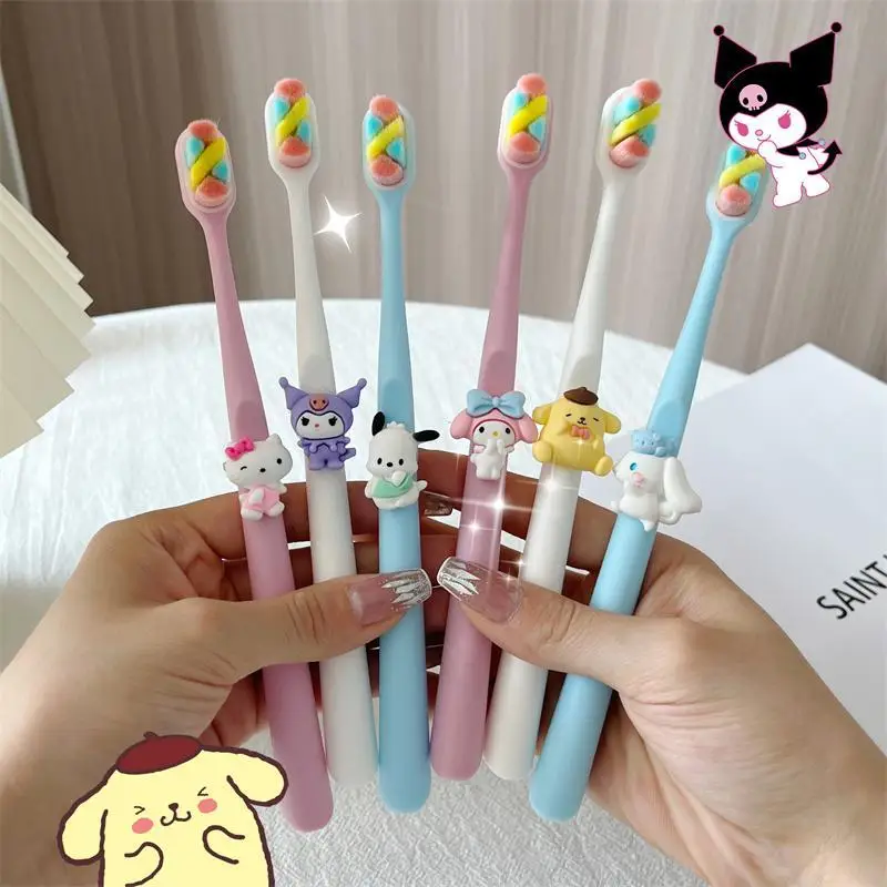 1Pc Sanrio Kuromi Toothbrush Anime Cinnamoroll Ultra-Fine Soft Dense Bristle Brush Cleaning Bristle Brush Oral Teeth Care Tools
1Pc Sanrio Kuromi Toothbrush Anime Cinnamoroll Ultra-Fine Soft Dense Bristle Brush Cleaning Bristle Brush Oral Teeth Care Tools