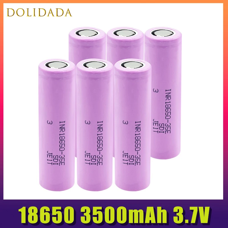 Original 10pcs 18650 Battery 3500mah Rechargable Batteries For-samsung 25A Hight Discharge Inr18650 35e Li-ion 3.7v Batterie
Original 10pcs 18650 Battery 3500mah Rechargable Batteries For-samsung 25A Hight Discharge Inr18650 35e Li-ion 3.7v Batterie
