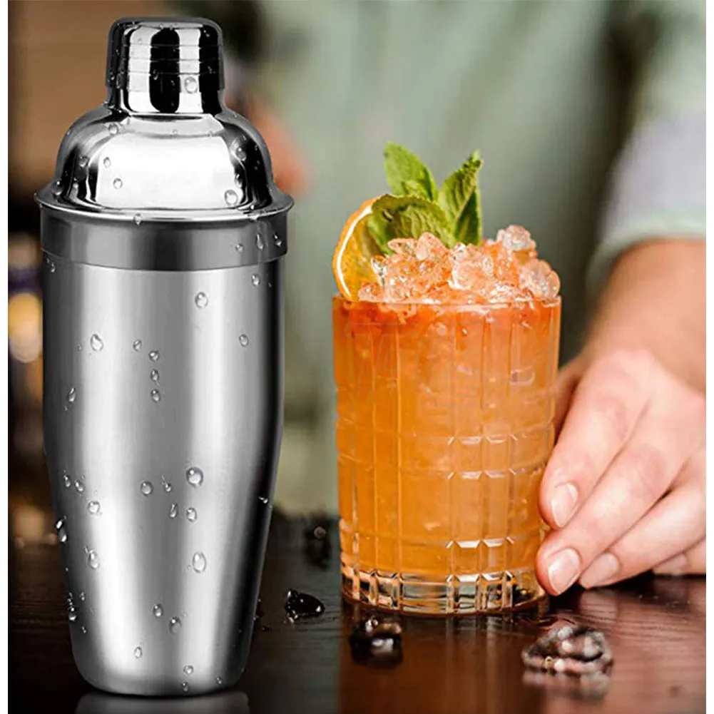 Stainless steel cocktail shaker nine-piece set, a cocktail shaker that meets all your needs, bartender bar tools 550ML/750ML
Stainless steel cocktail shaker nine-piece set, a cocktail shaker that meets all your needs, bartender bar tools 550ML/750ML