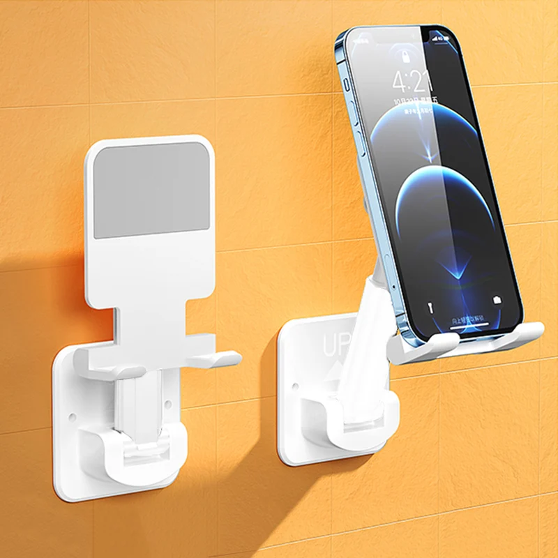 Wall Phone Holder Desktop Smartphone Mount Stand Self Adhesive Phone Wall--mounted Storage Bracket Rotating for Iphone Samsung
Wall Phone Holder Desktop Smartphone Mount Stand Self Adhesive Phone Wall--mounted Storage Bracket Rotating for Iphone Samsung