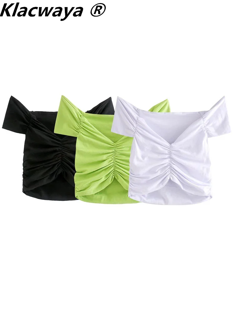 Klacwaya Woman T-Shirts Crop Tops For Girls Vintage Pulovers Summer Clothes For Women Sexy White T-Shirt
Klacwaya Woman T-Shirts Crop Tops For Girls Vintage Pulovers Summer Clothes For Women Sexy White T-Shirt