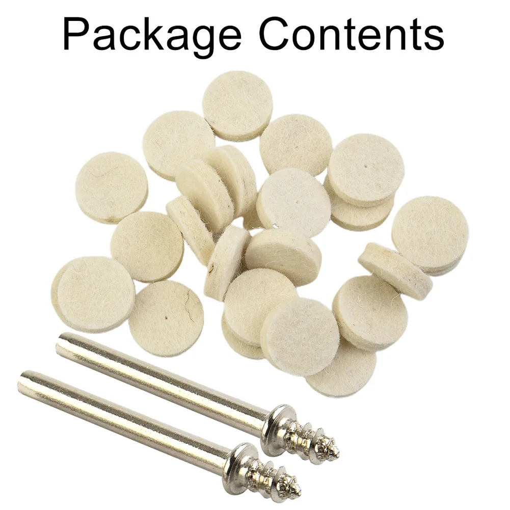 50pcs 25mm Wool Felt Polishing Buffering Wheel Pad With 2 Mandrels For Polishing Grinding Wood Nuclear Carving Jade
50pcs 25mm Wool Felt Polishing Buffering Wheel Pad With 2 Mandrels For Polishing Grinding Wood Nuclear Carving Jade