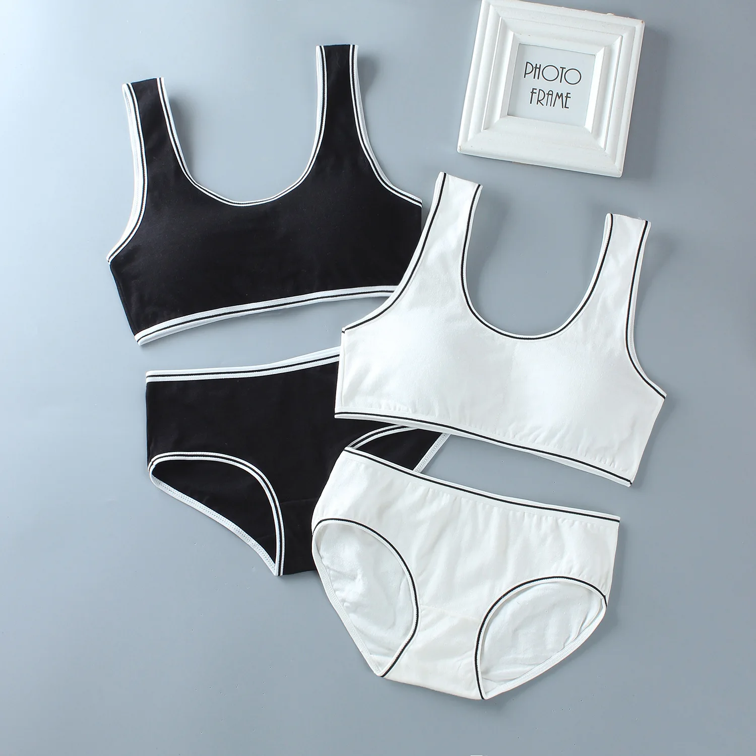 Girls Bra and Panty Sets 12years Old Teenage Girls Padded Training Bra + Boxes Kids Sports Top Panties Underwear Cotton Gym 10
Girls Bra and Panty Sets 12years Old Teenage Girls Padded Training Bra + Boxes Kids Sports Top Panties Underwear Cotton Gym 10