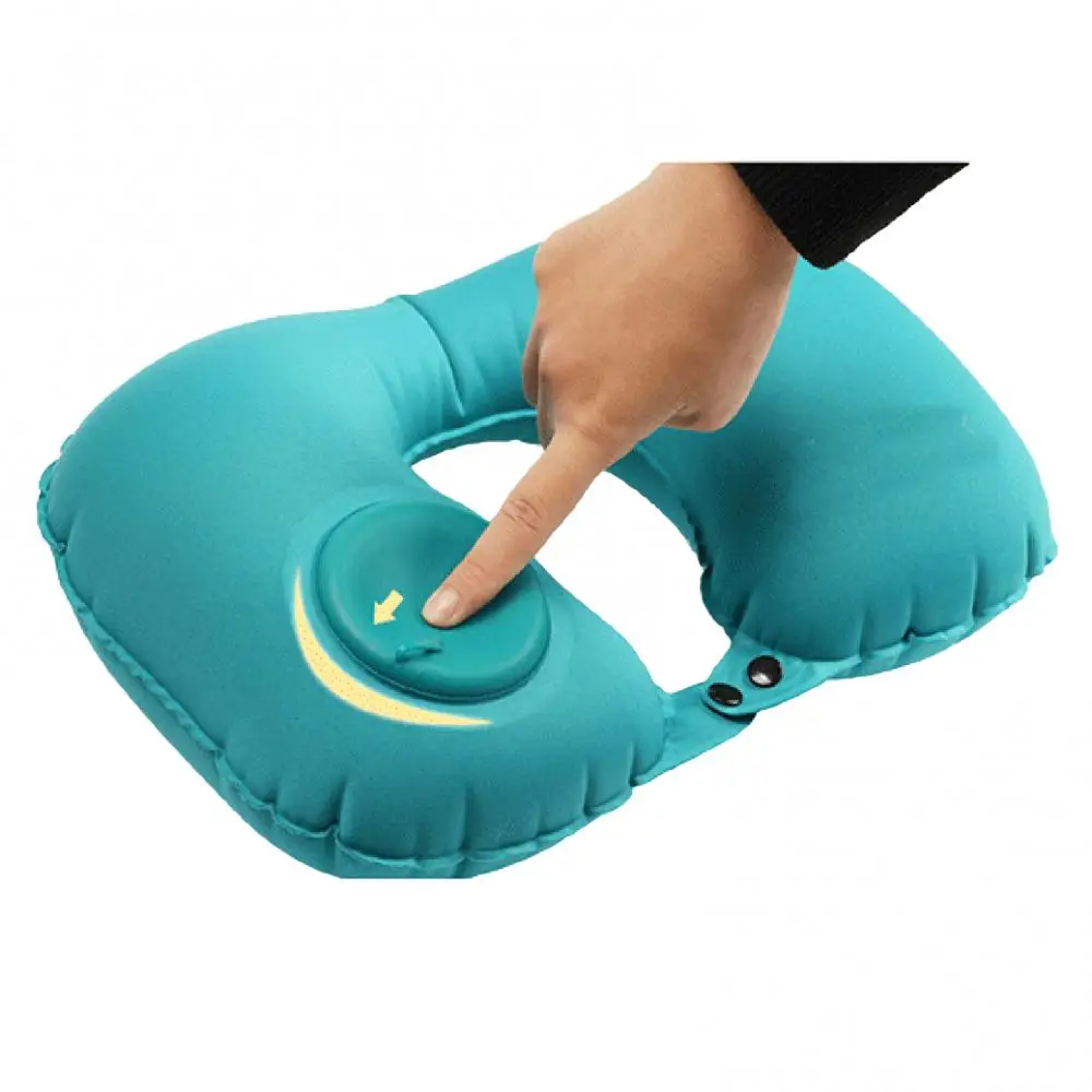 

Дорожные подушки, надувная супер портативная подушка для шеи, U-образная Автоматическая надувная подушка для шейного позвонка