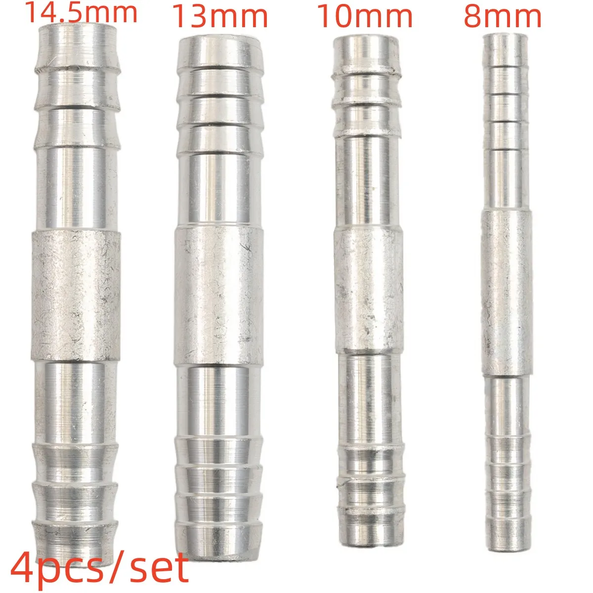 4pcs /Set A/C Hose Barb Straight Splice Push In Fitting Aluminium #6 #8 #10 #12 (3/8'' 1/2'' 5/8'' 3/4'' ) Straight Splice Barbe
4pcs /Set A/C Hose Barb Straight Splice Push In Fitting Aluminium #6 #8 #10 #12 (3/8'' 1/2'' 5/8'' 3/4'' ) Straight Splice Barbe