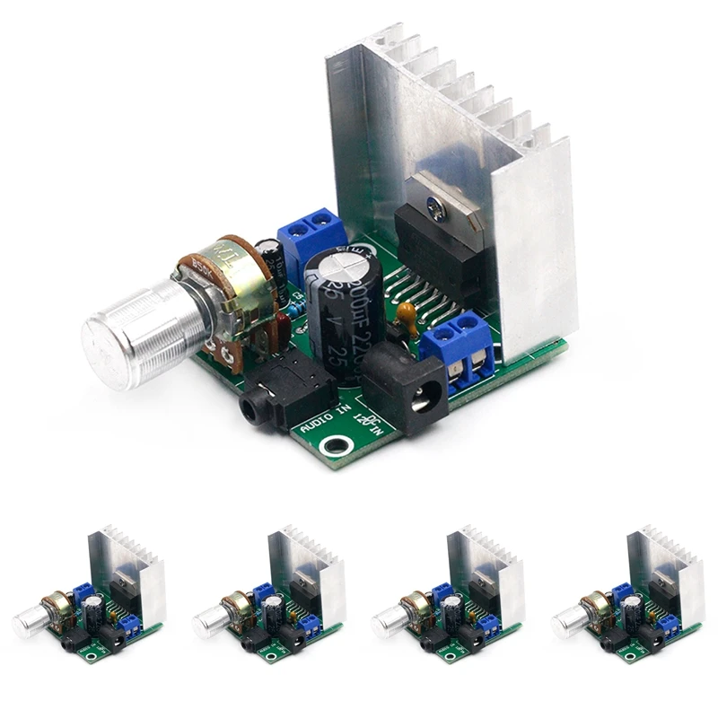 5 TDA7297 Digital Power Amplifier Board Two-Channel Noise-Free 9V 12V15V 15W+15W DC Socket
5 TDA7297 Digital Power Amplifier Board Two-Channel Noise-Free 9V 12V15V 15W+15W DC Socket