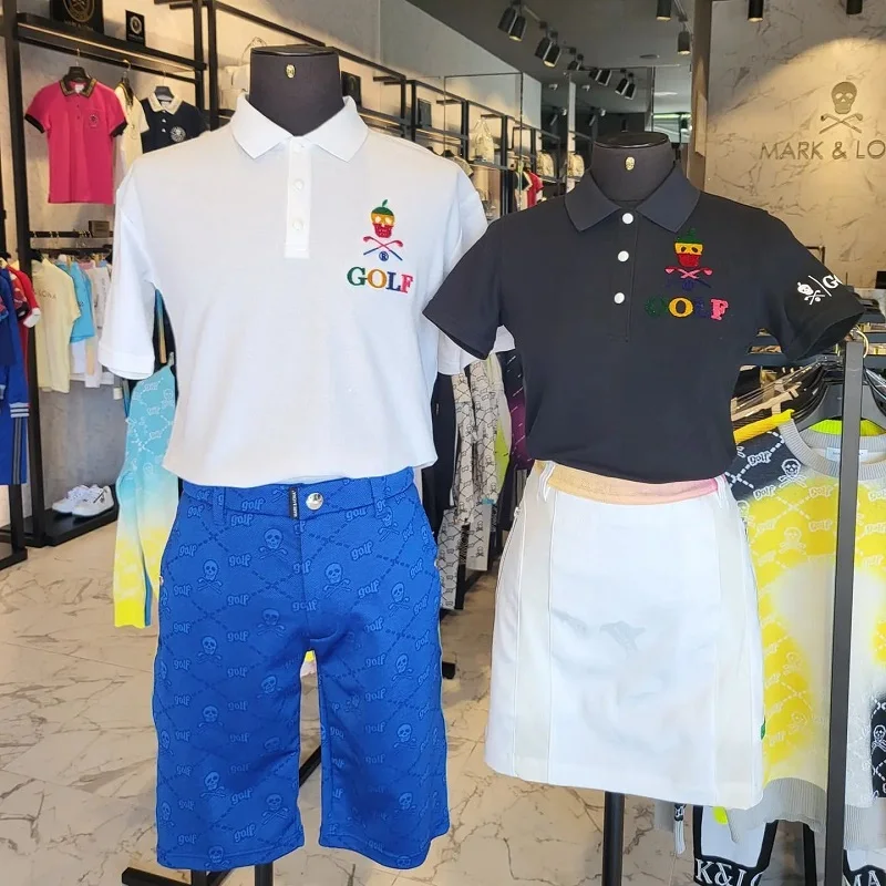 Golf clothing men's and women's short-sleeved T-shirt summer fashion sweat-absorbing breathable sports top couple wear 골프웨어
Golf clothing men's and women's short-sleeved T-shirt summer fashion sweat-absorbing breathable sports top couple wear 골프웨어