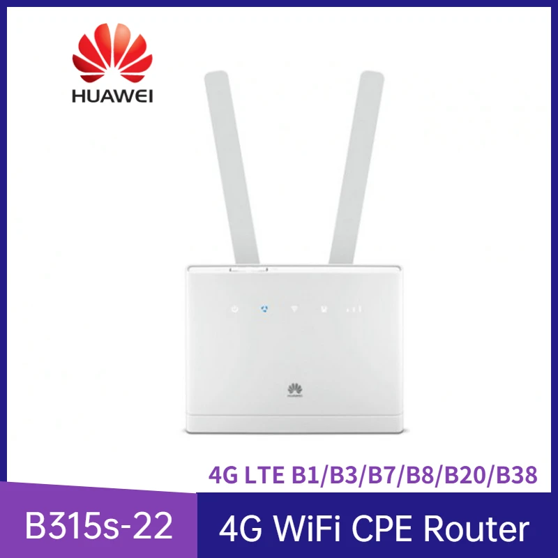 Разблокированный Wi-Fi роутер Huawei B315s-22 4G 150 Мбит/с (LTE HSPA 32 пользователя) с 2 антеннами