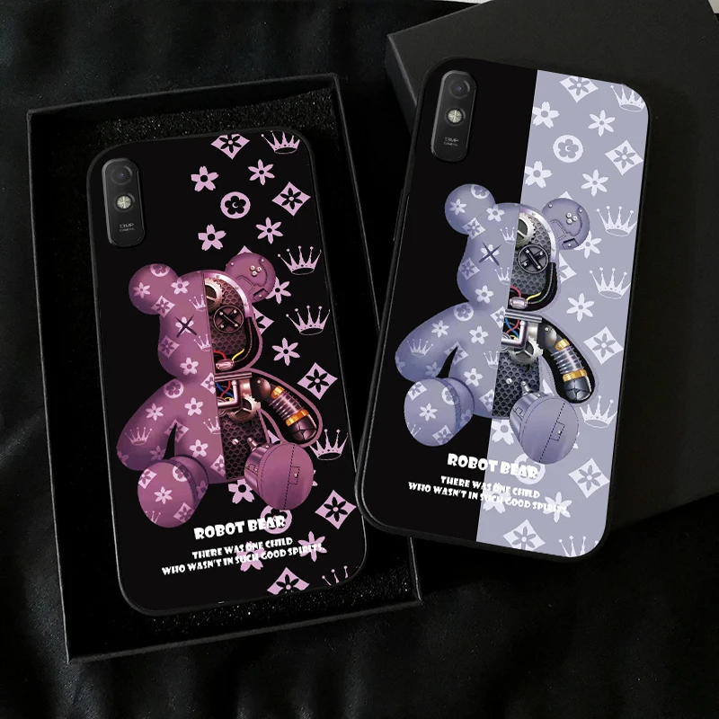 Luxury Trend Fashion Bear For Xiaomi Redmi 9A Phone Case For Redmi 9AT Coque Carcasa Funda Black TPU Back
Luxury Trend Fashion Bear For Xiaomi Redmi 9A Phone Case For Redmi 9AT Coque Carcasa Funda Black TPU Back