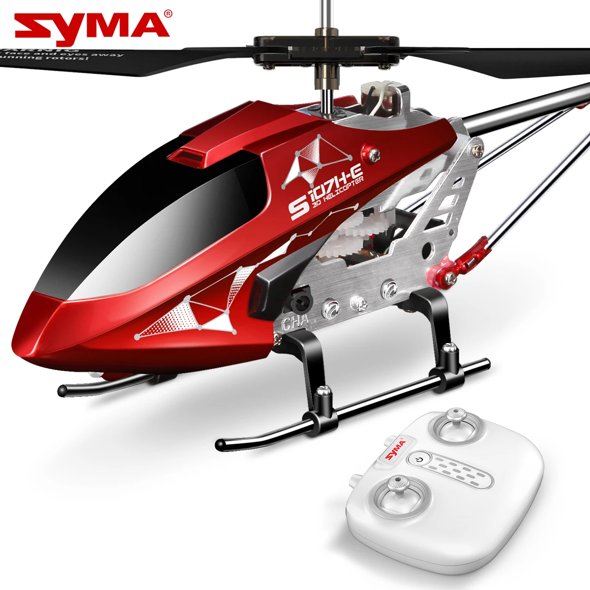 

SYMA Metal shell RC Helicopter Upgrade S107H Aircraft with Altitude Hold, One Key take Off/Landing 3.5CH Gyro Stabilizer for Kid