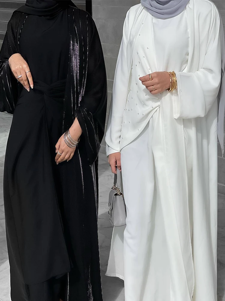 Morocco Abaya Muslim Dress Women 2 Piece Set Evening Dresses Moroccan Kaftan Ensemble Femme Musulmane Jilbab Hijab Vestidos 2022 
Morocco Abaya Muslim Dress Women 2 Piece Set Evening Dresses Moroccan Kaftan Ensemble Femme Musulmane Jilbab Hijab Vestidos 2022