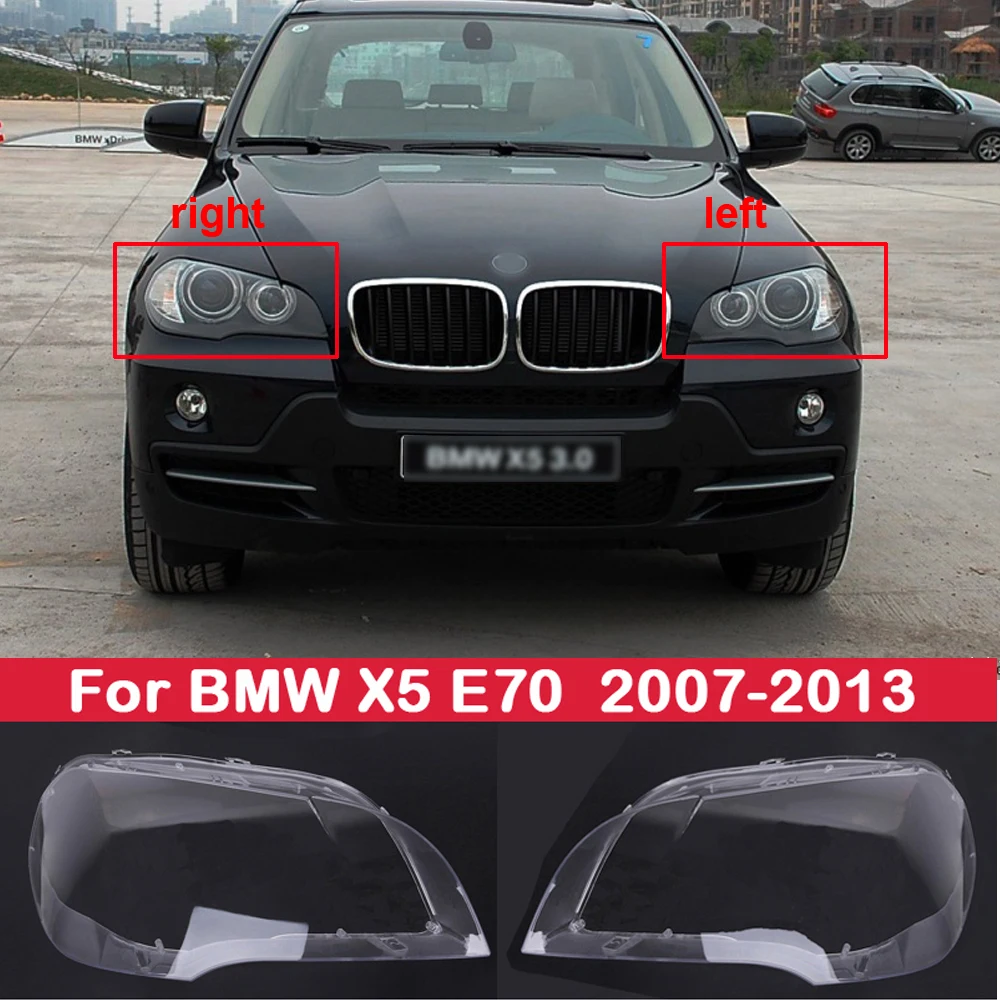 Car Front Headlight Cover Lens Glass Headlamps Transparent Lampshade Lamp Shell Masks For BMW X5 E70 2007-2013 bm1
Car Front Headlight Cover Lens Glass Headlamps Transparent Lampshade Lamp Shell Masks For BMW X5 E70 2007-2013 bm1