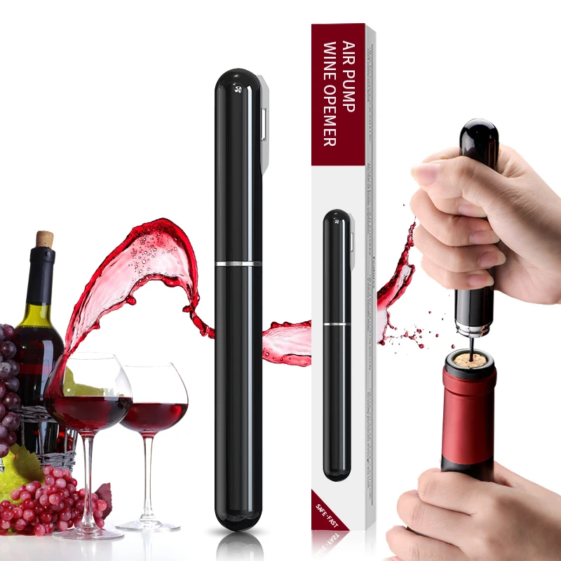 Air Pump Wine Bottle Opener Portable Stainless Steel Pin Type Wine Bottle Corkscrew Kitchen Opening Tools Bar Accessories
Air Pump Wine Bottle Opener Portable Stainless Steel Pin Type Wine Bottle Corkscrew Kitchen Opening Tools Bar Accessories