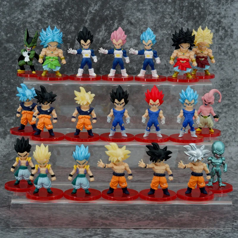 21PCS Generation 2 Dragon Ball Z Super Saiyan Son Goku Gohan Vegeta Gogeta Piccolo Majin Buu Cell Q Version Figures Toys Dolls S
21PCS Generation 2 Dragon Ball Z Super Saiyan Son Goku Gohan Vegeta Gogeta Piccolo Majin Buu Cell Q Version Figures Toys Dolls S