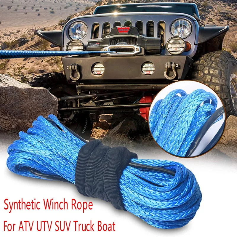 Synthetic Winch Rope 1/4 X 50Ft Synthetic Winch Rope Line Cable For ATV UTV SUV Truck Boat Winch
Synthetic Winch Rope 1/4 X 50Ft Synthetic Winch Rope Line Cable For ATV UTV SUV Truck Boat Winch
