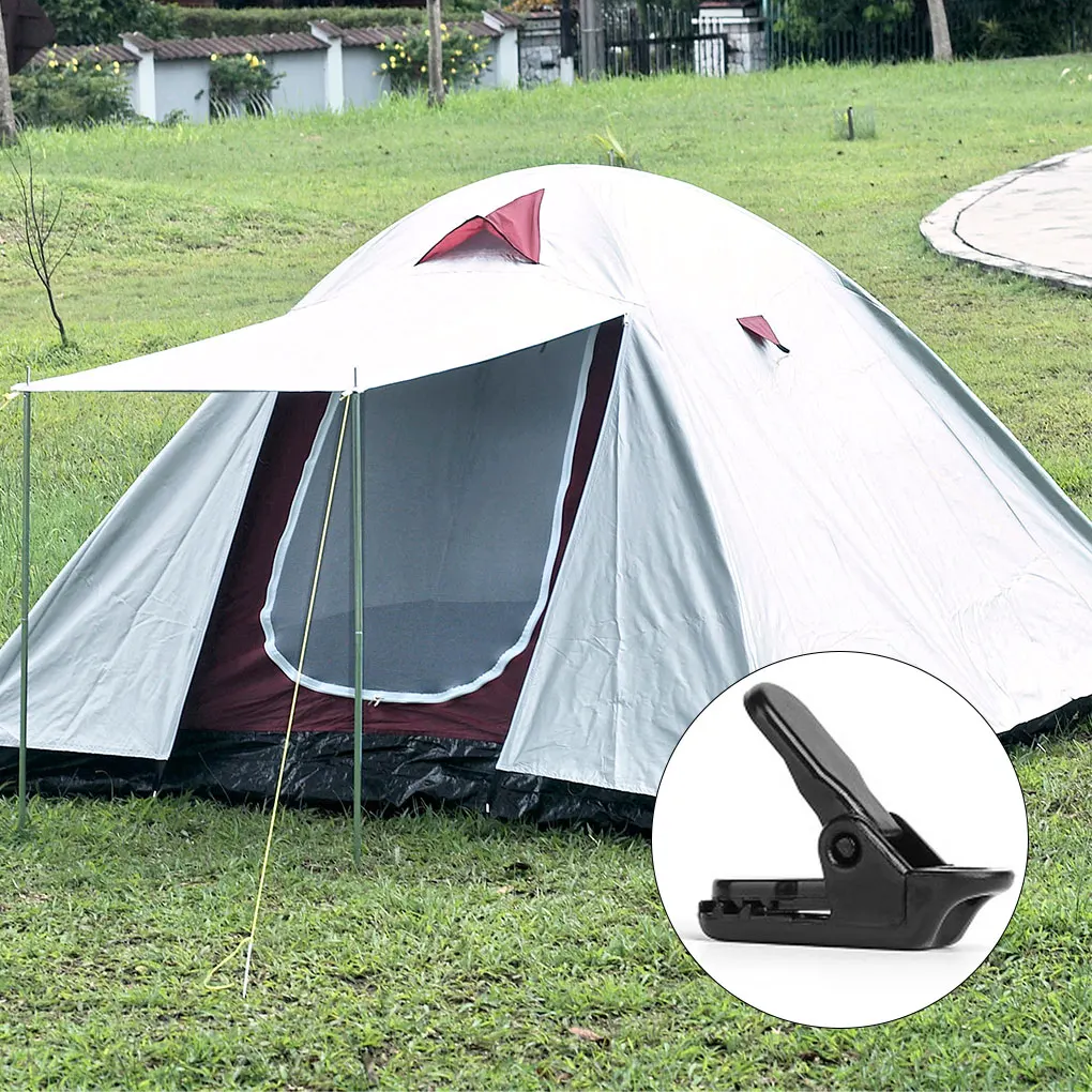 

Pack of 10 Outdoor Camping Tents Clip PC Canopy Fixing Awnings Clamp Windproof Fixture Equipment Picnic Travelling