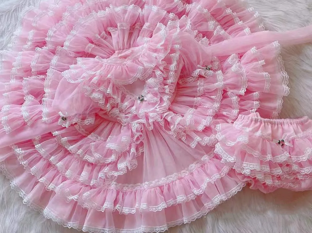 0-8Y Baby Girl Pink Lace Mesh Vintage Princess Lolita Ball Gown Dress for Birthday Holiday Eid Casual
0-8Y Baby Girl Pink Lace Mesh Vintage Princess Lolita Ball Gown Dress for Birthday Holiday Eid Casual
