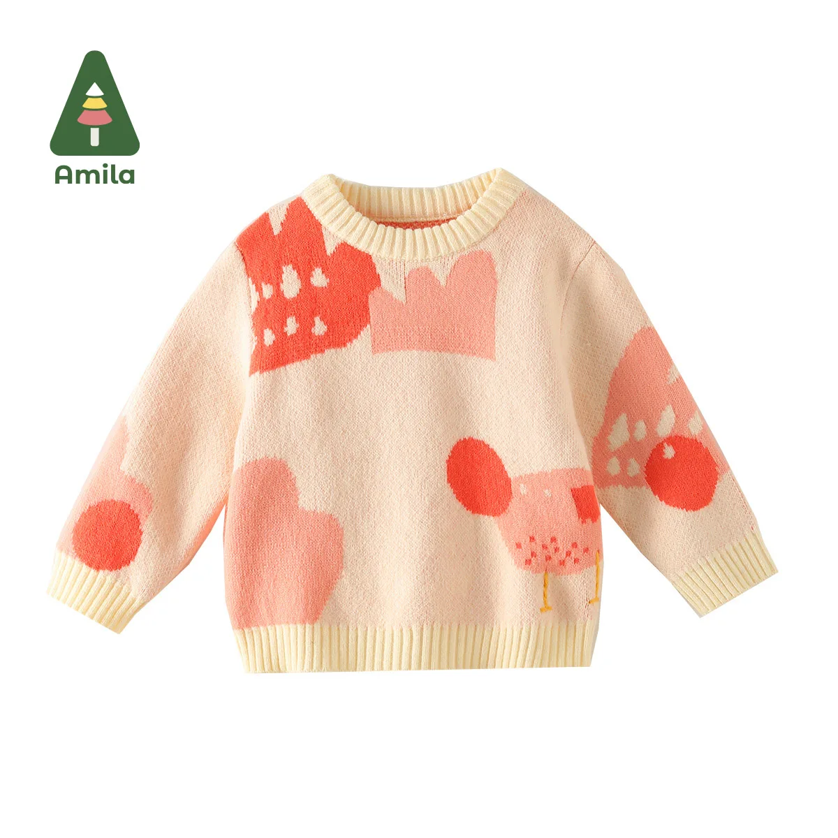 Amila Children's Wear 2022 New Long Sleeves Cute Baby Breathable Cotton With The Animal Pattern Round Neck Sweater
Amila Children's Wear 2022 New Long Sleeves Cute Baby Breathable Cotton With The Animal Pattern Round Neck Sweater
