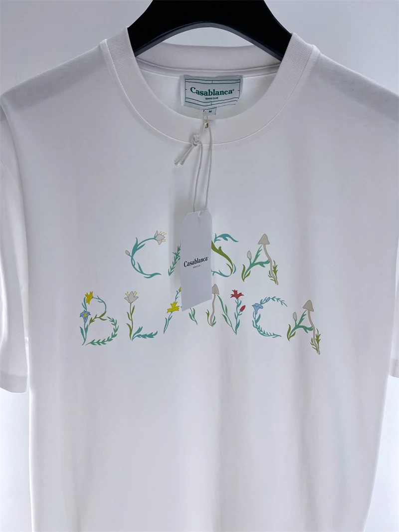 New Casablanca Floral Letter Printing T-shirt Men Women 1:1 Oversized Casual Top Tees T Shirt
New Casablanca Floral Letter Printing T-shirt Men Women 1:1 Oversized Casual Top Tees T Shirt