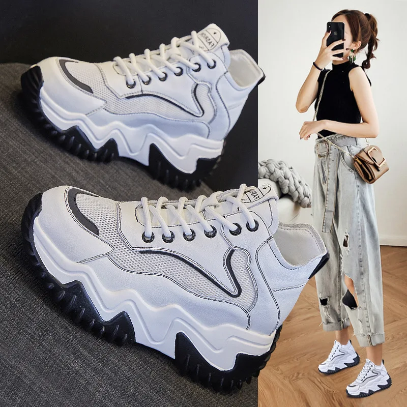 Platform Sneakers White Woman Vulcanize Shoes Femme Tenis Thick Sole Board Shoes Luxury Mesh Sneakers for Women
Platform Sneakers White Woman Vulcanize Shoes Femme Tenis Thick Sole Board Shoes Luxury Mesh Sneakers for Women
