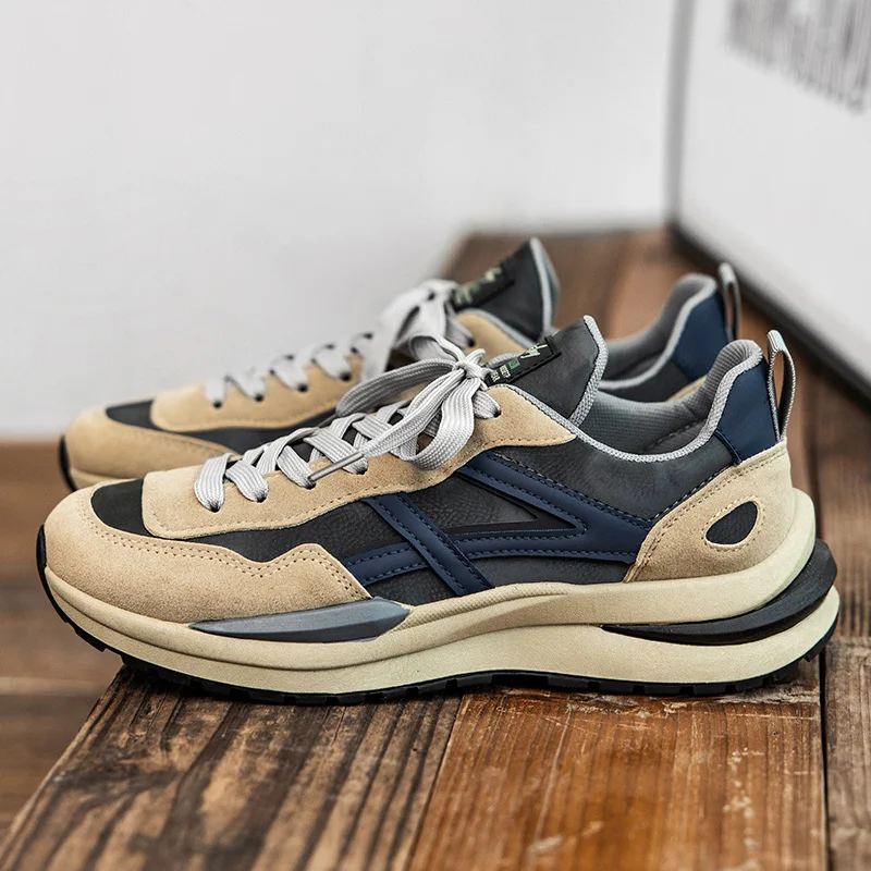 Spring Men's Casual Shoes 2022 New Outdoor Fashion Soft Male Sneakers Thick Sole Color Matching Trendy Shoes
Spring Men's Casual Shoes 2022 New Outdoor Fashion Soft Male Sneakers Thick Sole Color Matching Trendy Shoes