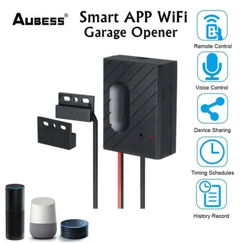 Aubess WiFi Switch Smart Garage Door Opener Controller Work With Alexa Echo Google Home EWelink APP Control No Hub Require
Aubess WiFi Switch Smart Garage Door Opener Controller Work With Alexa Echo Google Home EWelink APP Control No Hub Require