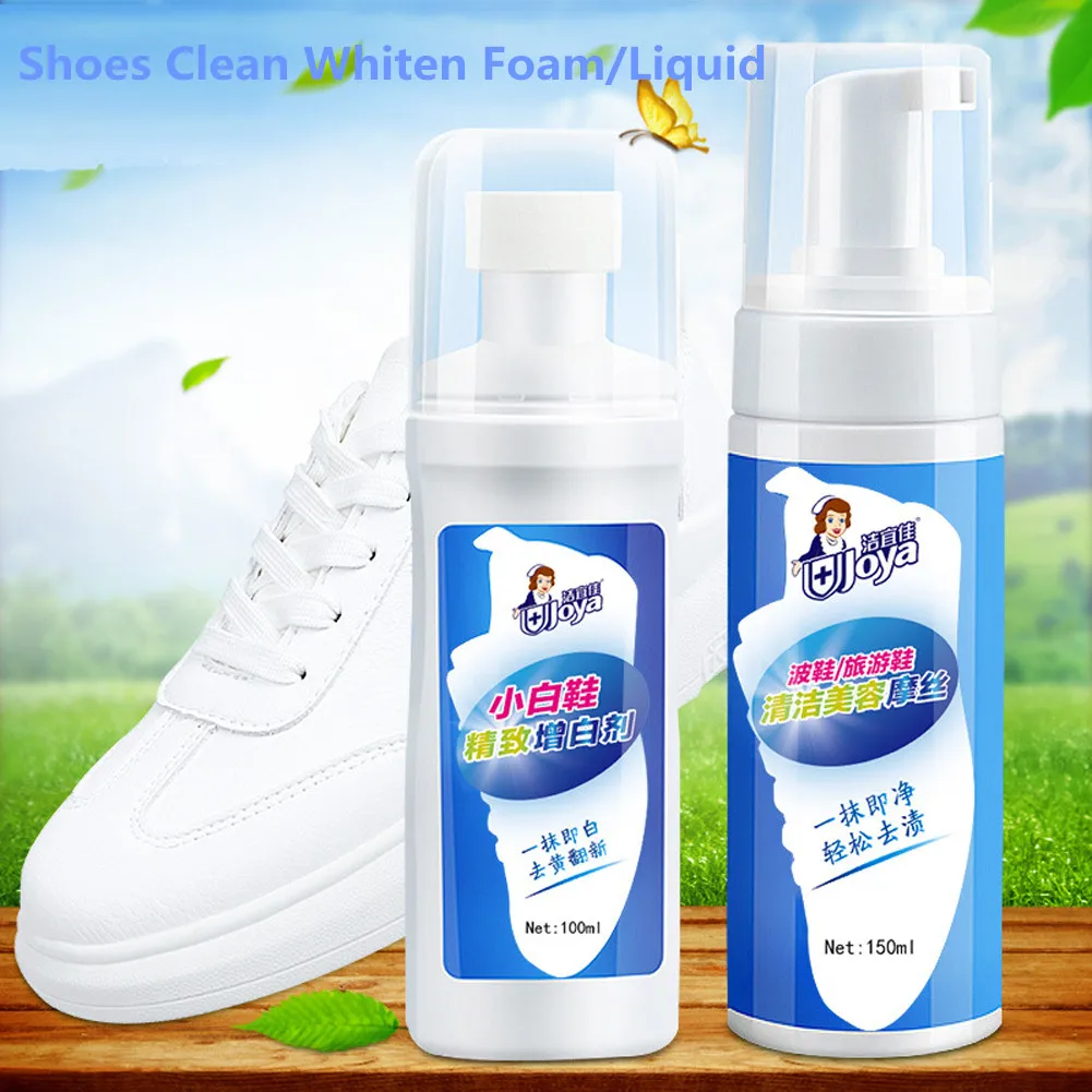 150/100ML White Shoes Cleaning Whitening Foam/Liquid Shoes Whiten Cleaner Refreshed Polish Tool for Casual Shoe Sneakers
150/100ML White Shoes Cleaning Whitening Foam/Liquid Shoes Whiten Cleaner Refreshed Polish Tool for Casual Shoe Sneakers