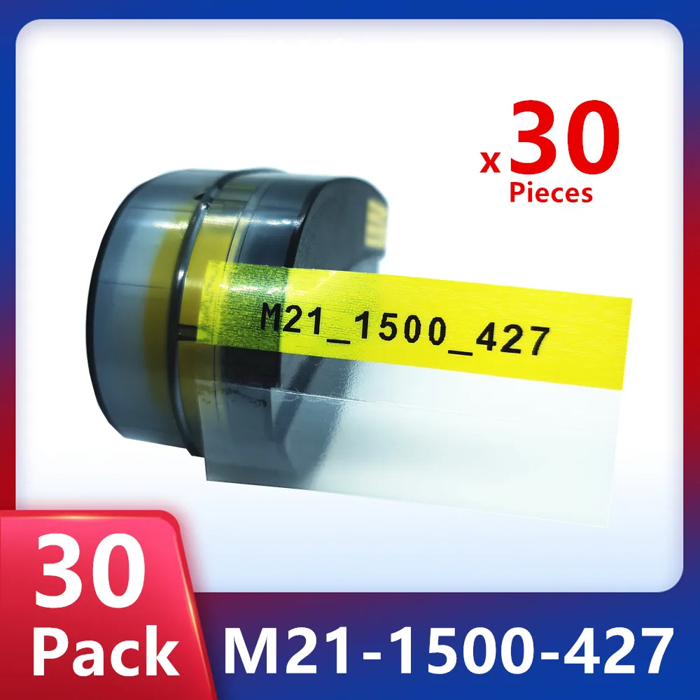 20/30 Pack Replace M21-1500-427 Ribbon Cartridge for Control Panels,Electrical Panels,Datacom Cable Labeling,Black on Yellow
20/30 Pack Replace M21-1500-427 Ribbon Cartridge for Control Panels,Electrical Panels,Datacom Cable Labeling,Black on Yellow