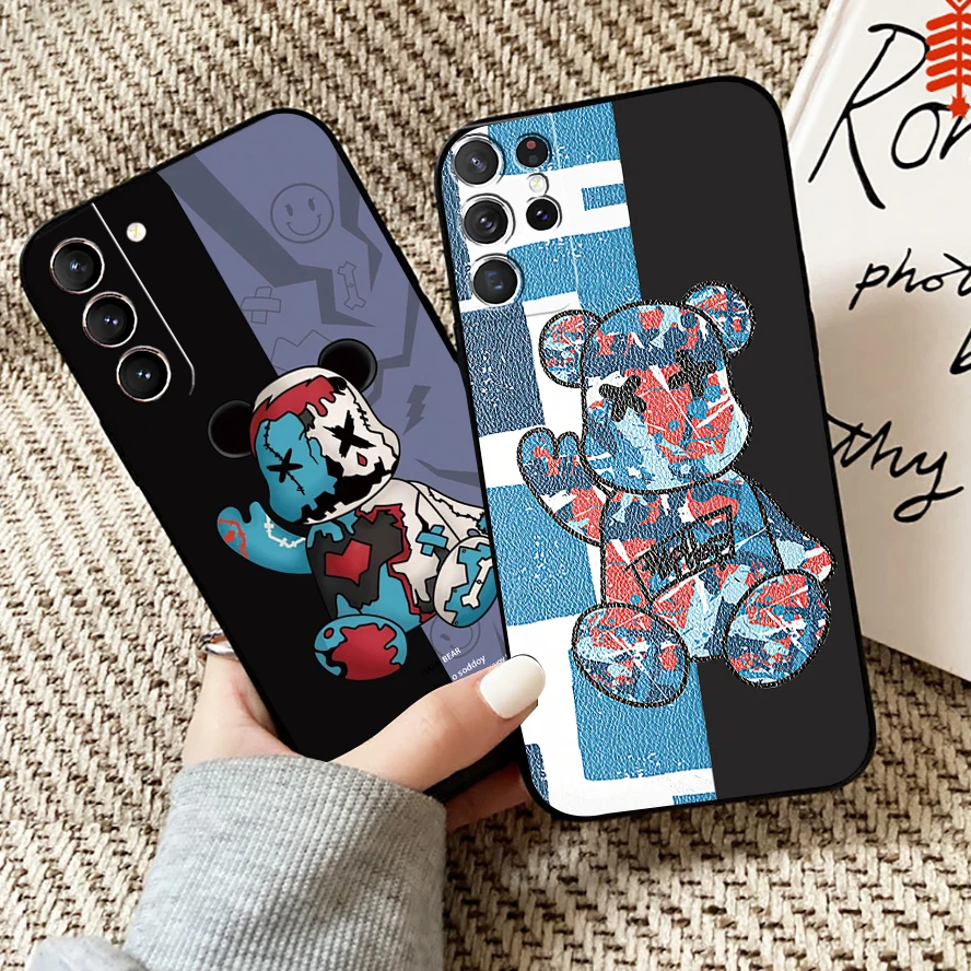 Fashion Brand Luxury Bear Phone Case For Samsung Galaxy S22 S21 S20 Plus Ultra 5G For Samsung S21 S20 FE Soft Liquid Silicon
Fashion Brand Luxury Bear Phone Case For Samsung Galaxy S22 S21 S20 Plus Ultra 5G For Samsung S21 S20 FE Soft Liquid Silicon