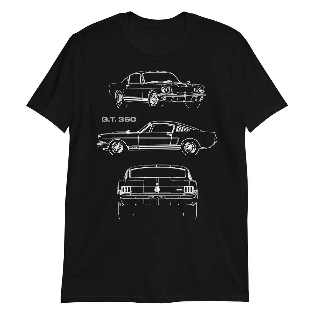 

1965 Mustang GT350 Collector Muscle Car Gift T-Shirt Short Sleeve Casual 100% Cotton O-Neck Summer Mens T-shirt Size S-3XL