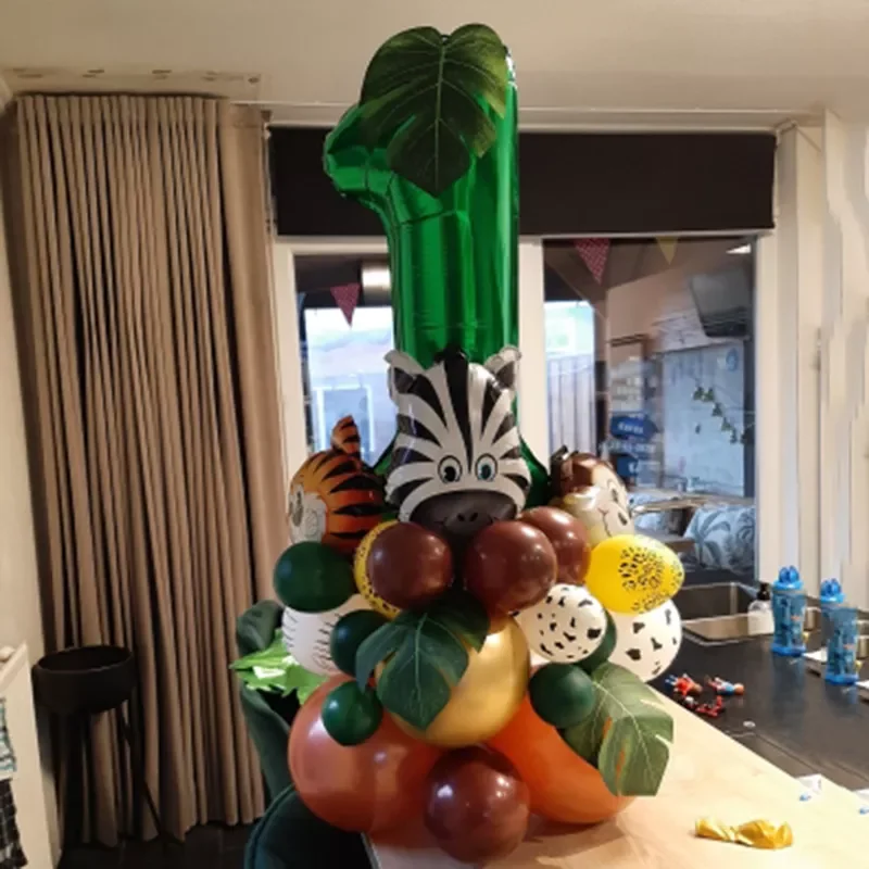 35pcs Animal Head Jungle Balloons Set Kids 1 2 3 Years Birthday Decoration Green Number Balloon Baby Shower Party Baloon
35pcs Animal Head Jungle Balloons Set Kids 1 2 3 Years Birthday Decoration Green Number Balloon Baby Shower Party Baloon