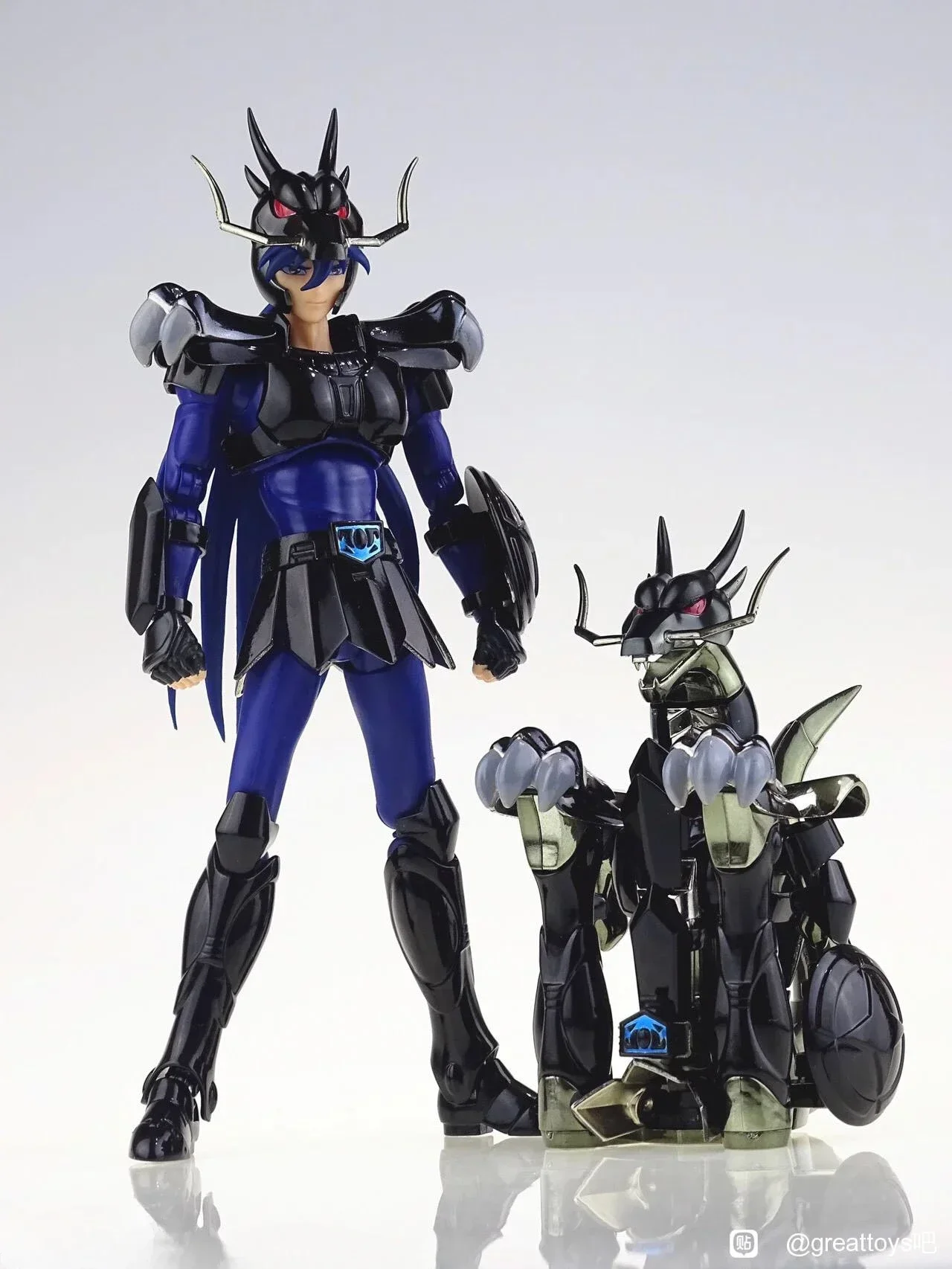 GT Great Toys Saint Seiya Myth Cloth EX Bronze Black Dark Dragon Shiryu With Object Totem V1 Action Figure
GT Great Toys Saint Seiya Myth Cloth EX Bronze Black Dark Dragon Shiryu With Object Totem V1 Action Figure