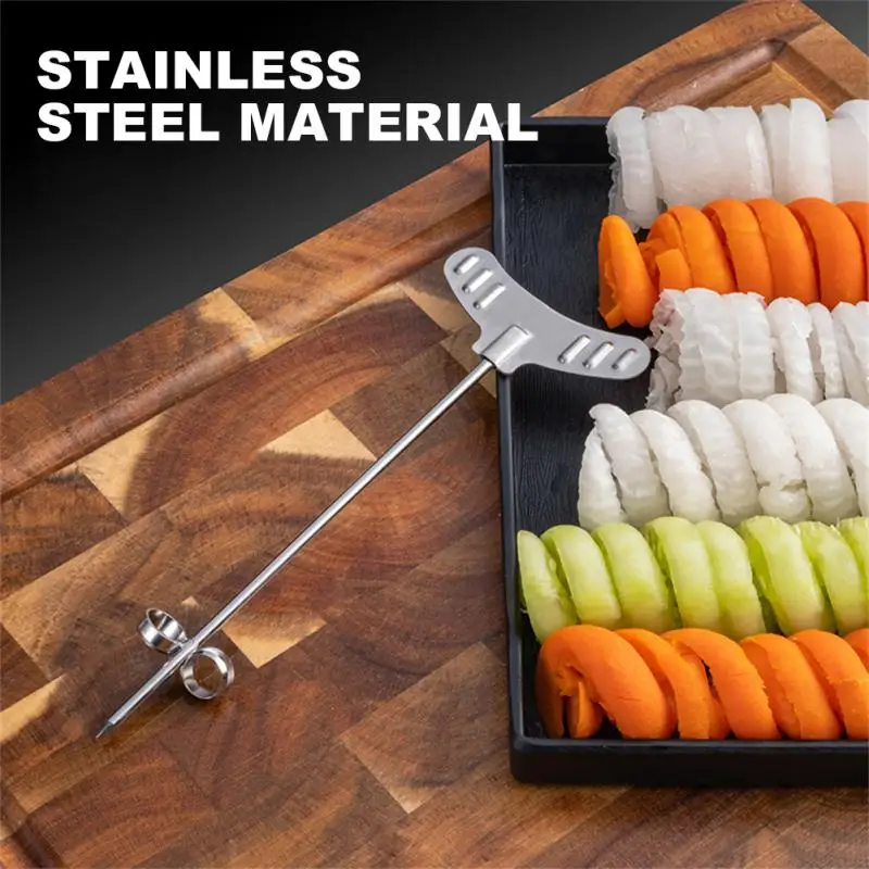 New Stainless Steel Spiral Wrapper Conception Cuisine Creative Modeling Cucumber Fried Dough Twist Knife Spiral Setting Tool
New Stainless Steel Spiral Wrapper Conception Cuisine Creative Modeling Cucumber Fried Dough Twist Knife Spiral Setting Tool