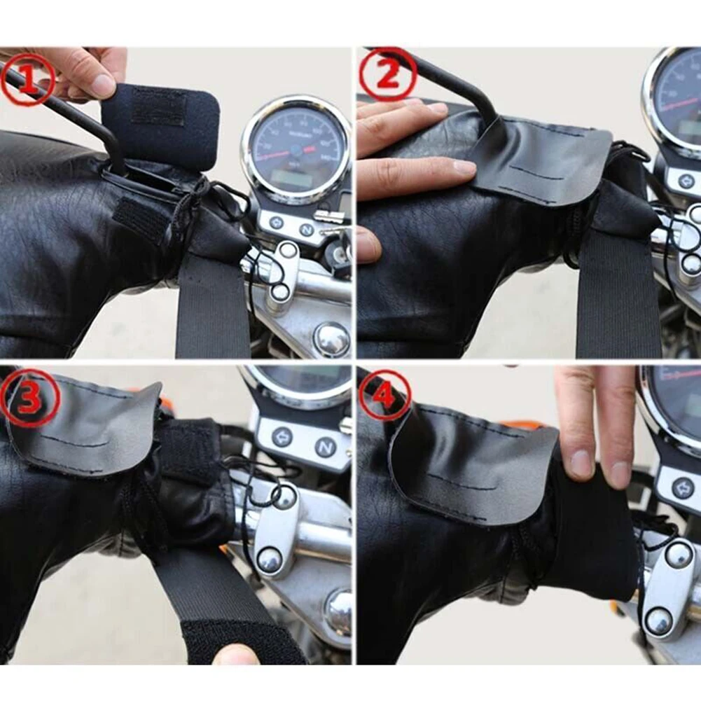 Motorcycle Handlebar Gloves Winter Black Winter Brand New High Quality PU Leather Silk Cotton + Sponge Warm Mitts
Motorcycle Handlebar Gloves Winter Black Winter Brand New High Quality PU Leather Silk Cotton + Sponge Warm Mitts