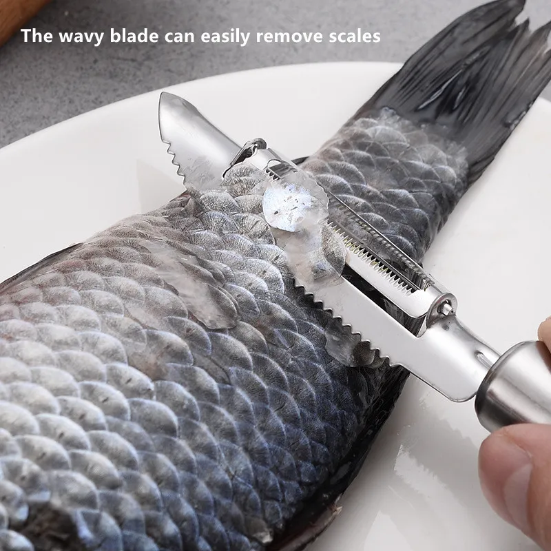Kitchen Accessories Stainles Fish Scales Scraping Graters Fast Remove Fish Cleaning Peeler Descaler
Kitchen Accessories Stainles Fish Scales Scraping Graters Fast Remove Fish Cleaning Peeler Descaler