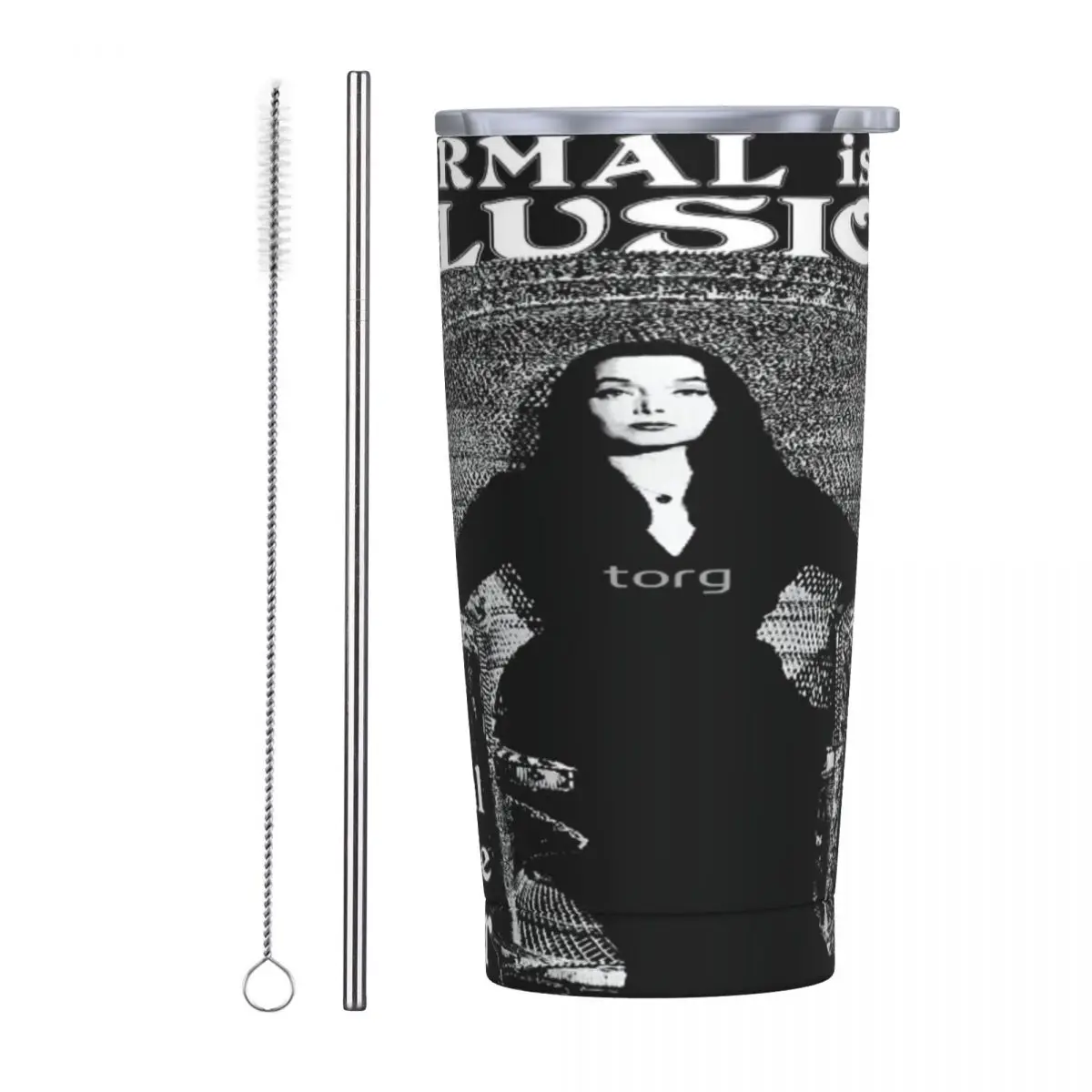 Morticia Addams-Normal Is An Illusion Stainless Steel Mug Good Seal easy to use With straw Reusable
Morticia Addams-Normal Is An Illusion Stainless Steel Mug Good Seal easy to use With straw Reusable