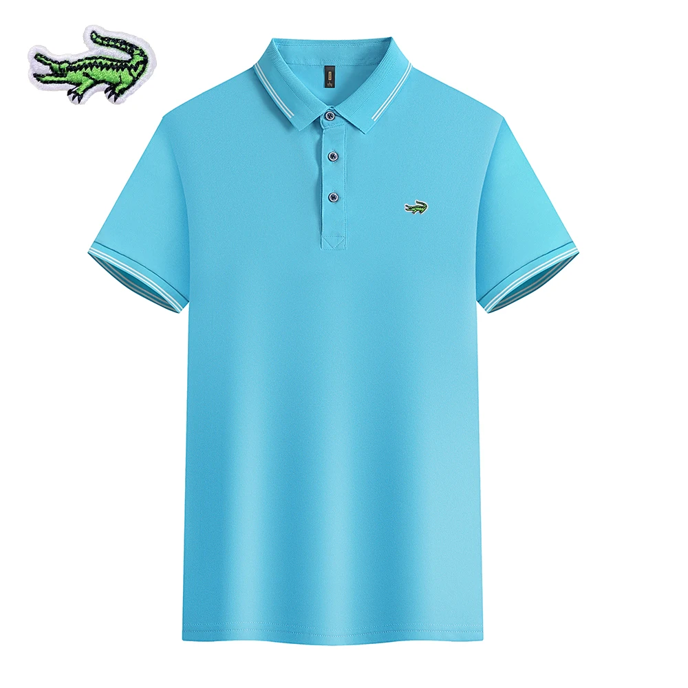 High Quality Men's Short Sleeve 2023 New Summer Brand Embroidered Polo Shirt Breathable Top Business Casual Polo-shirt for Men
High Quality Men's Short Sleeve 2023 New Summer Brand Embroidered Polo Shirt Breathable Top Business Casual Polo-shirt for Men