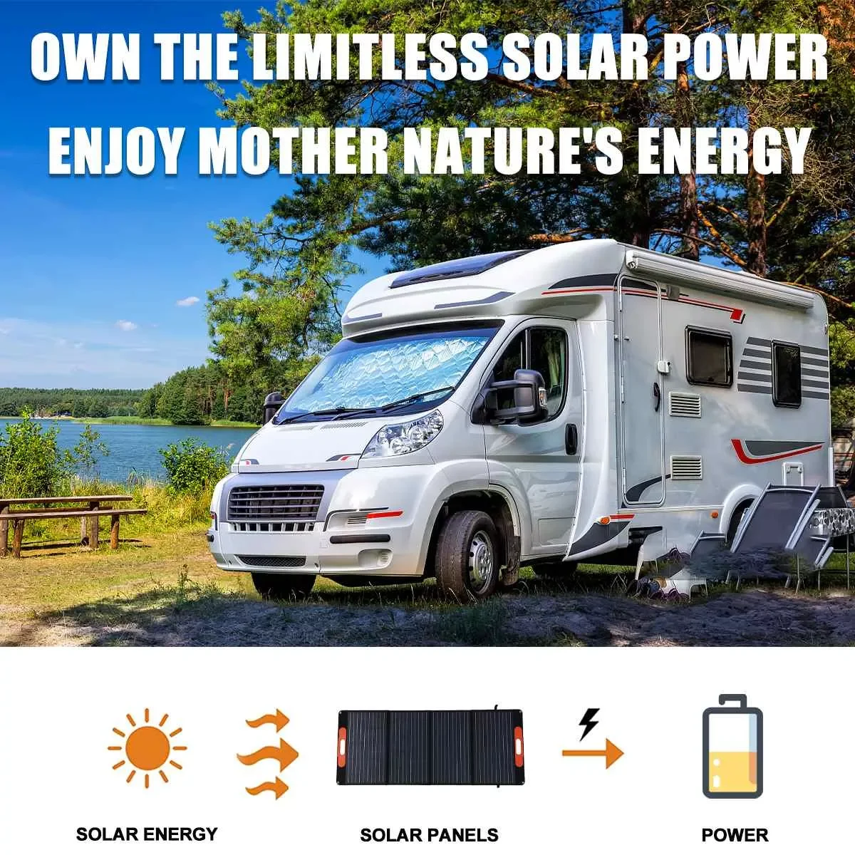 600W Foldable Solar Panel 4in1 Port 100A Controller Outdoor Folding Solar Cell Power Battery Charger for Phone RV Car Camping
600W Foldable Solar Panel 4in1 Port 100A Controller Outdoor Folding Solar Cell Power Battery Charger for Phone RV Car Camping
