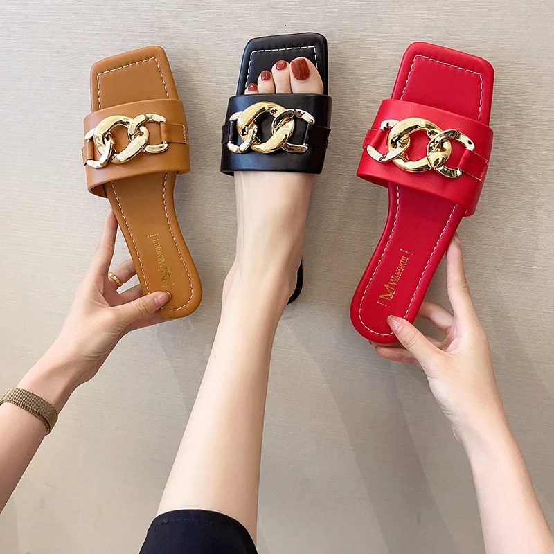 Shoes Rivet Slippers Soft Slipers Women Slides Fashion Comfort Flat 2022 Luxury Retro Rubber Basic PU Spring
Shoes Rivet Slippers Soft Slipers Women Slides Fashion Comfort Flat 2022 Luxury Retro Rubber Basic PU Spring